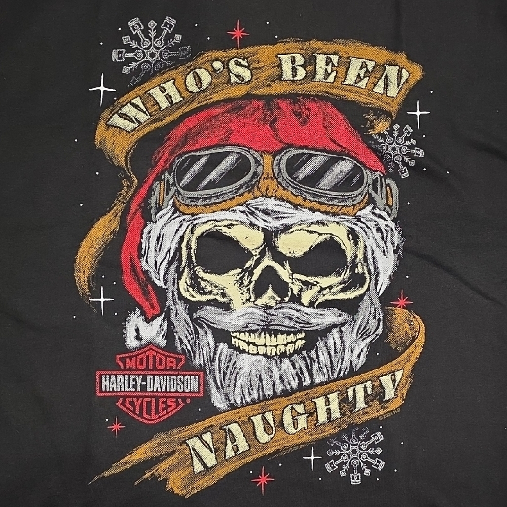 Harley-Davidson Black Tee with Skull Graphic - Picture 2 of 5